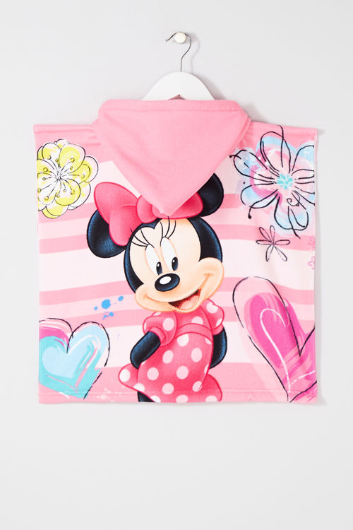 Picture of MIN2003- MINNIE PONCHO TOWEL WITH HOOD 2 YRS UP TO 8-9 YEARS